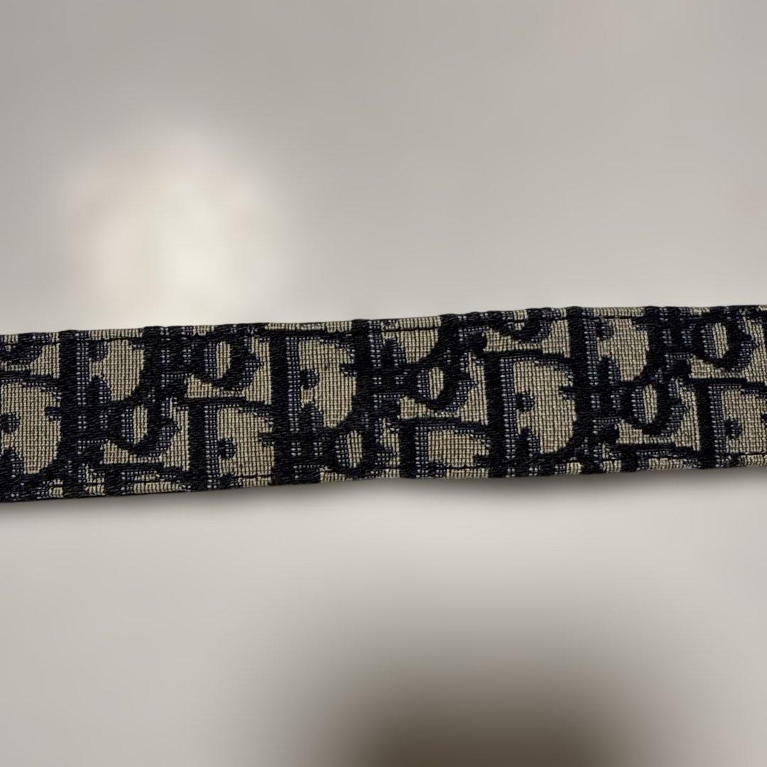 Dior オブリーク　ブラックレザーベルト リバーシブル　CDロゴ