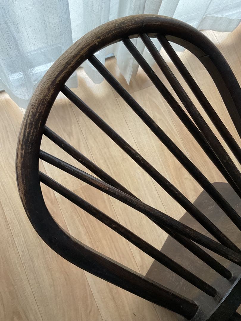 イギリスアンティークウィンザーチェア 曲げ木 古木 英国1930-1940年代頃