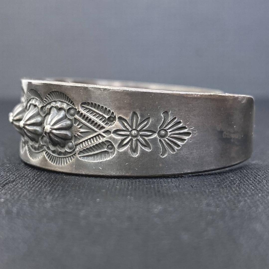 NAVAJO Edison Sandy Smith スタンプワーク バングル