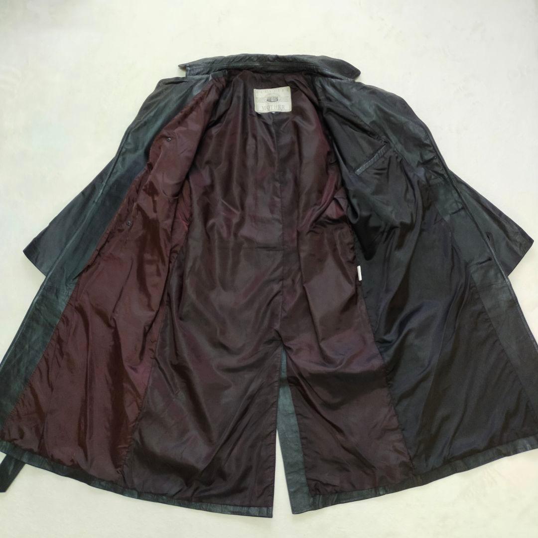 HARAJUKU MOTHER　オールレザー　牛革　　ロングトレンチコート