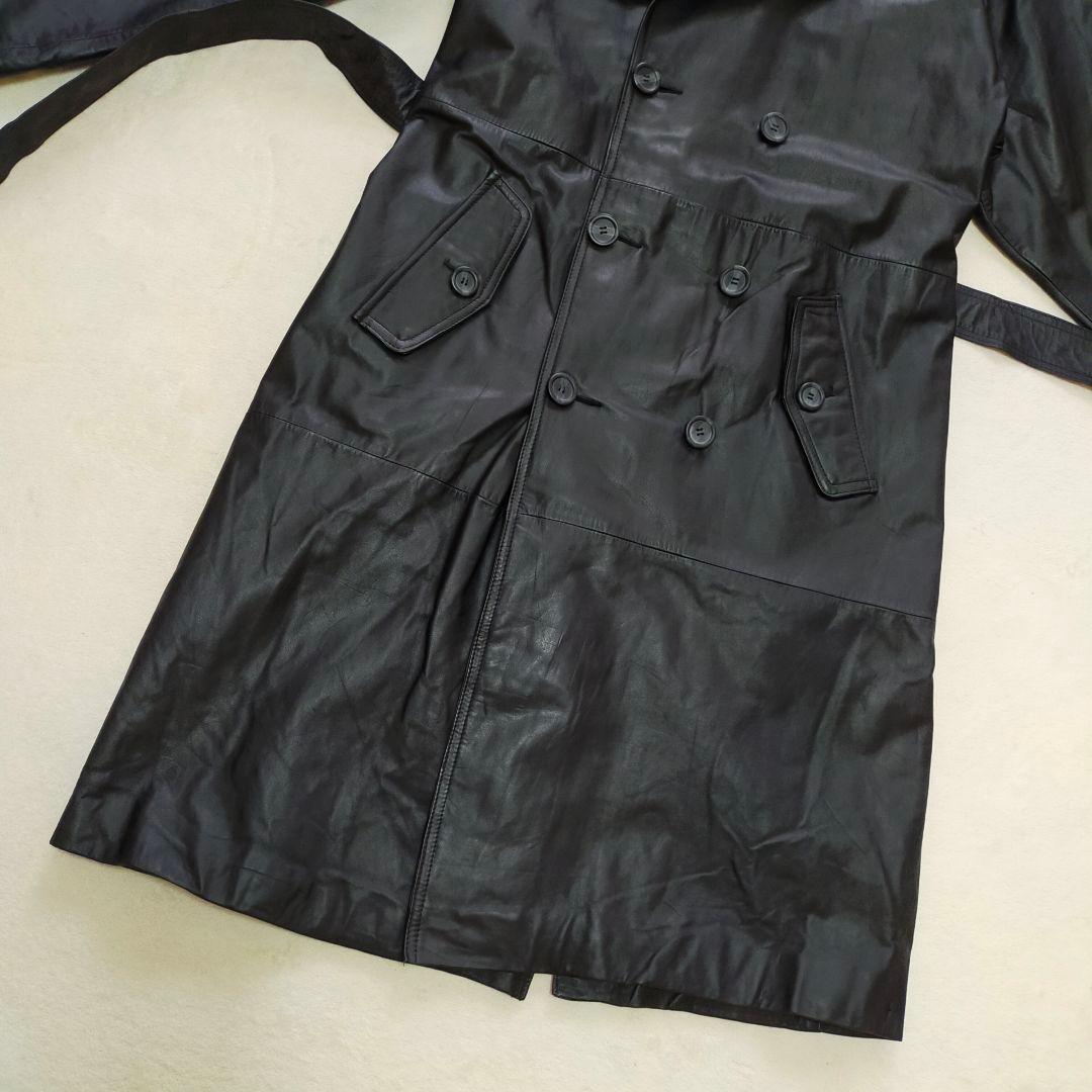 HARAJUKU MOTHER　オールレザー　牛革　　ロングトレンチコート