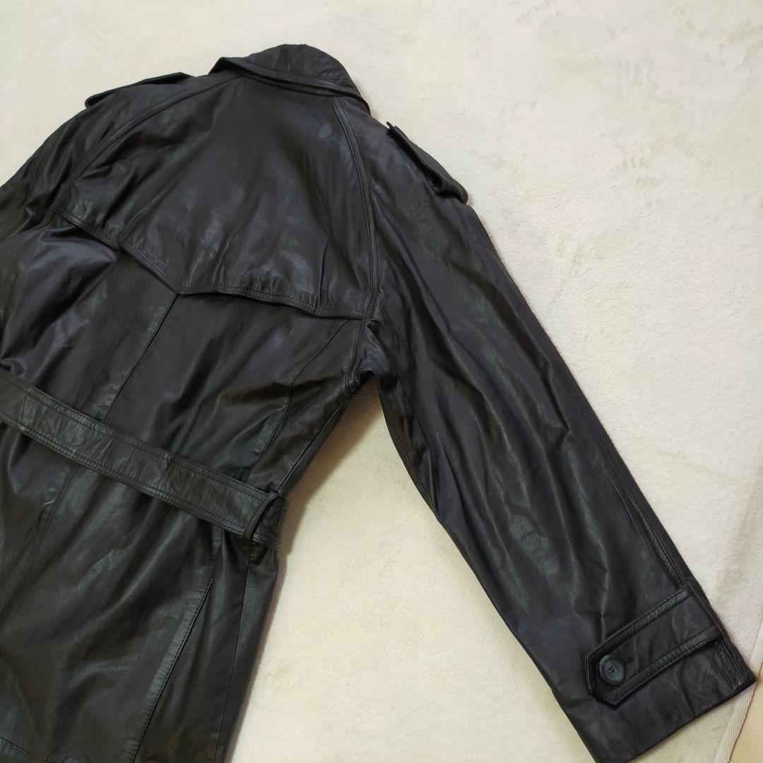 HARAJUKU MOTHER　オールレザー　牛革　　ロングトレンチコート