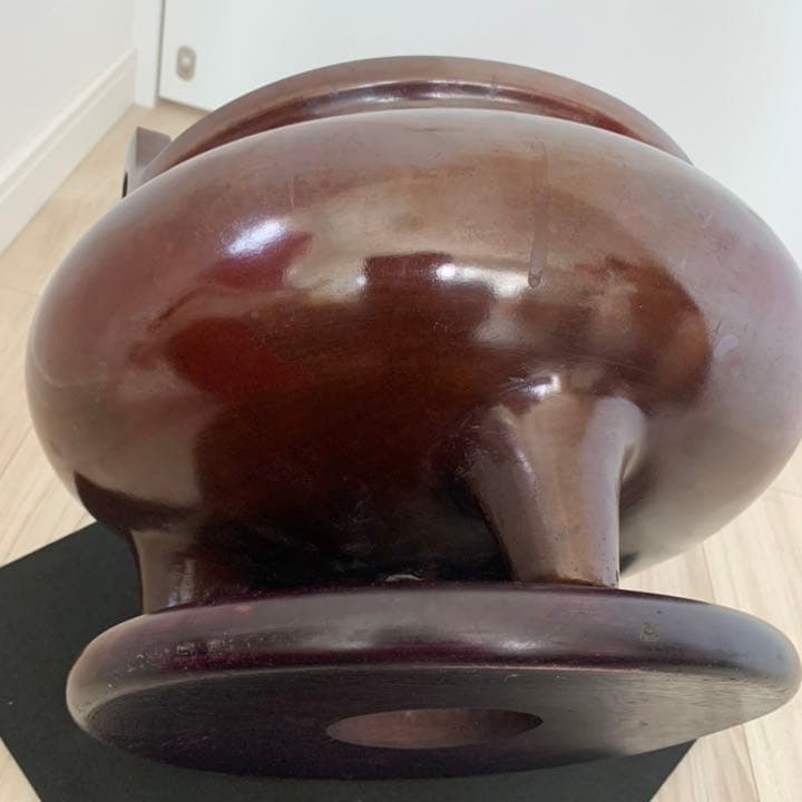 品格のある　喜龍堂造　㐂龍堂　紫銅　宣徳瓶掛　火鉢　金紫銅　唐金　茶道具