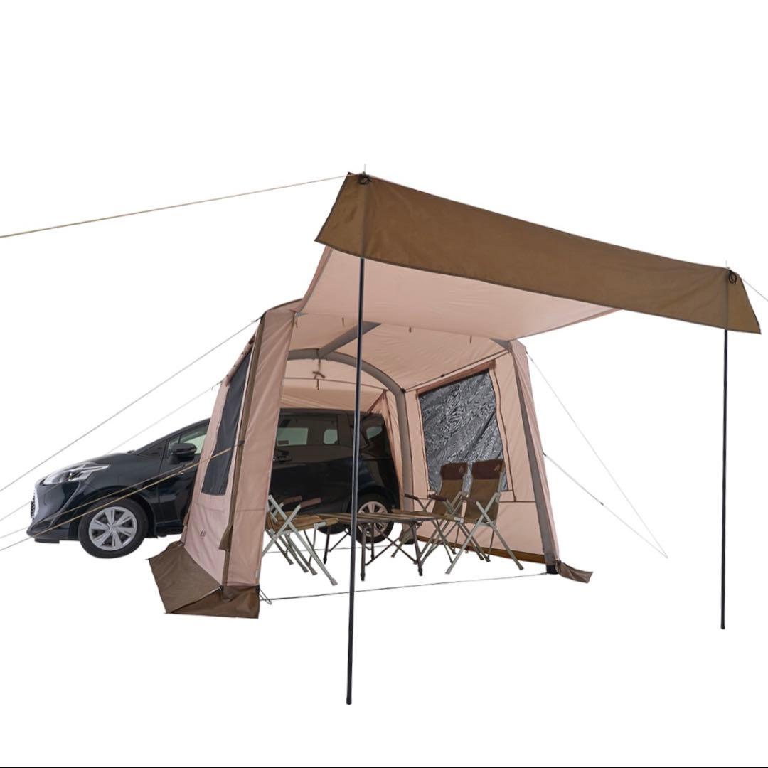 【美品】 ロゴス LOGOS エアマジック カーサイドルーム　カーサイド テント