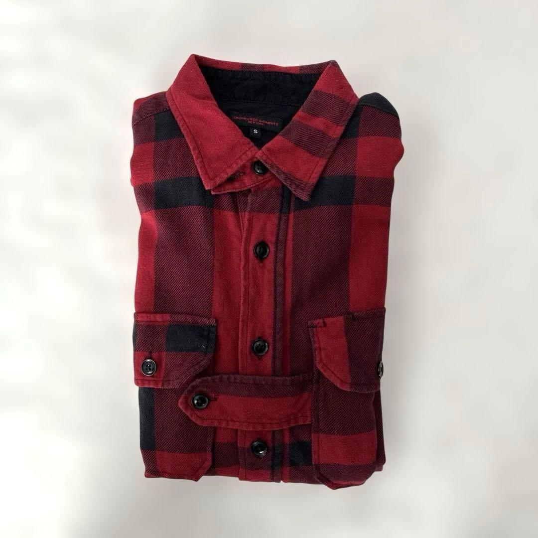 希少 エンジニアードガーメンツ バードシューターフランネルシャツ ロング USA