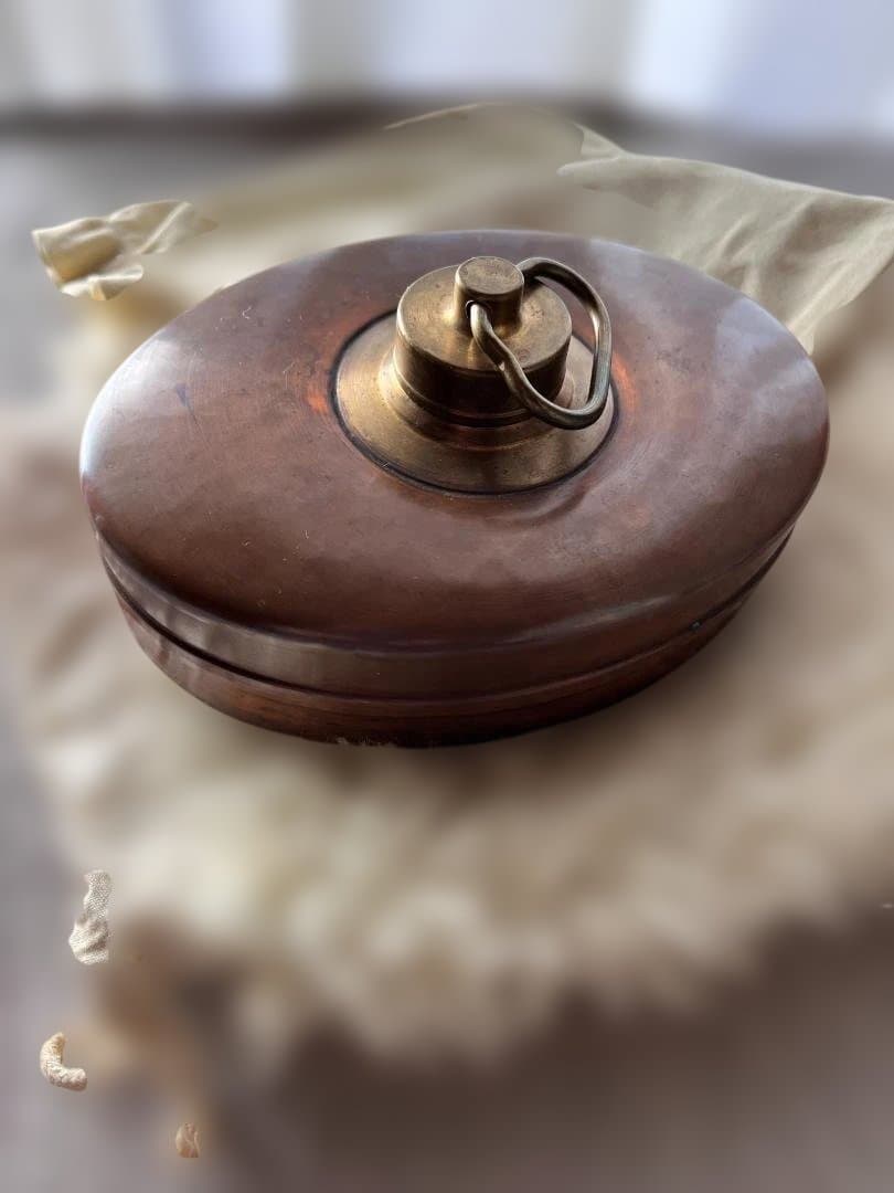 ドイツ WALL社 銅製湯たんぽ ムートンカバー付き