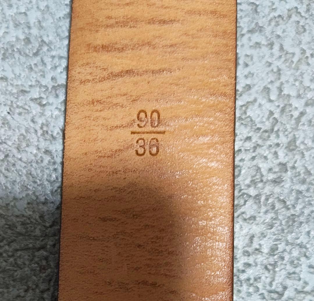 ルイヴィトン モノグラム ベルト シルバー系バックル サイズ90/36 正規品