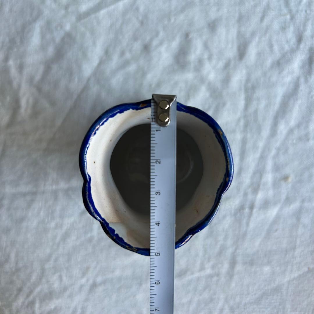 レア　フランスアンティーク　カンペール窯　コクティエ　エッグスタンド