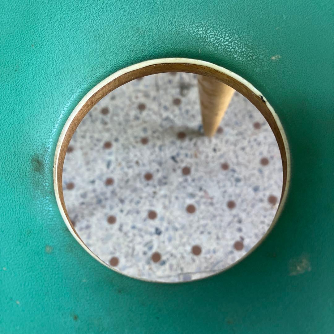 A-2 昭和レトロ 天童木工 リングスツール 椅子 古家具 ドーナツ椅子