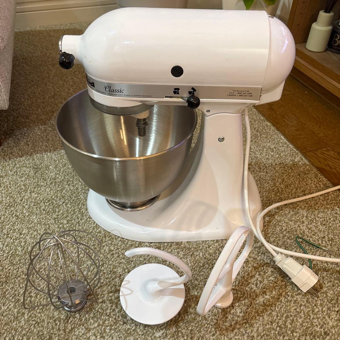 KitchenAid Classic ホワイトミキサー
