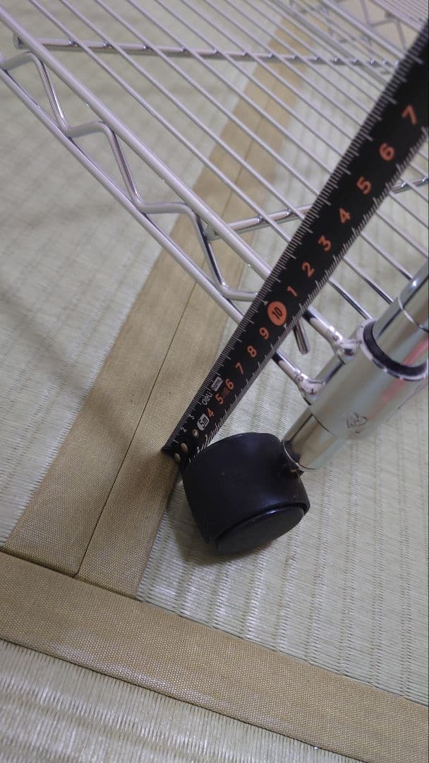 防サビ加工 メタルラック 3段 キャスター付き　2台　連結すれば3台に