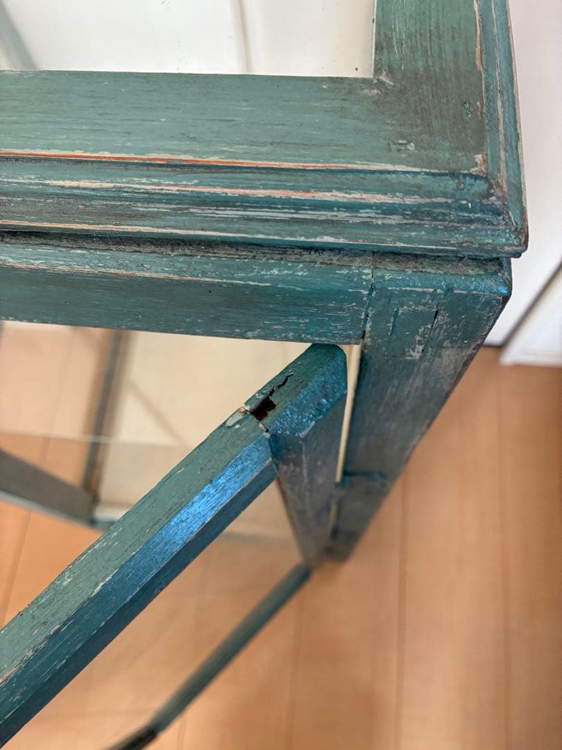 【期間限定SALE】ガラスのキャビネット　ヴィンテージ　アンティーク