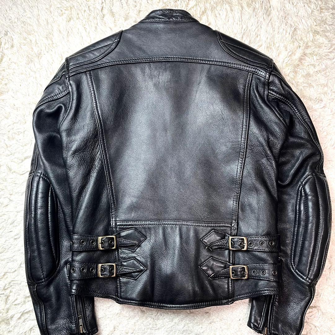 入手困難/極美品✨カドヤ シングルライダース レザージャケット パテッド ゴート