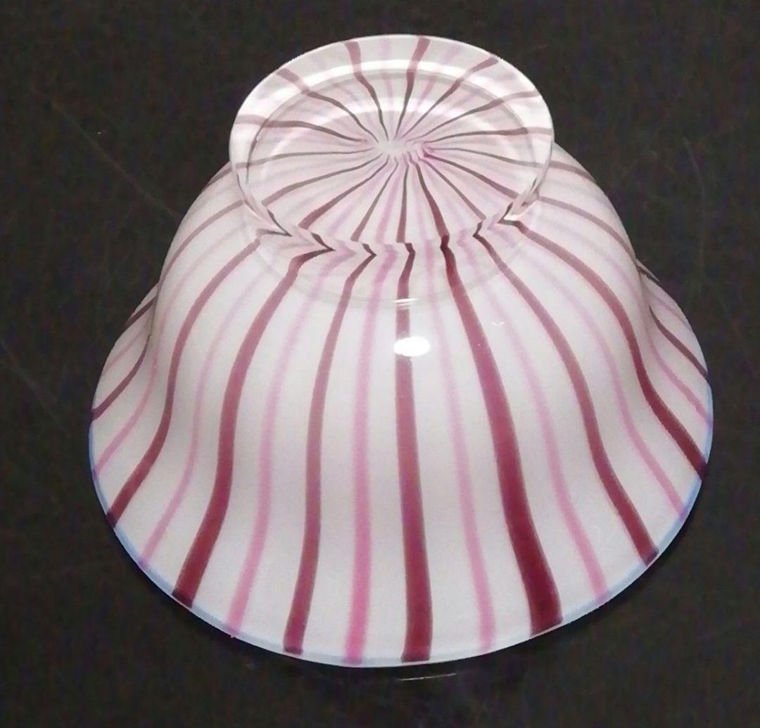 由水常雄作　ガラス　ファンシード　ベニス　ぐい呑　共箱　酒器