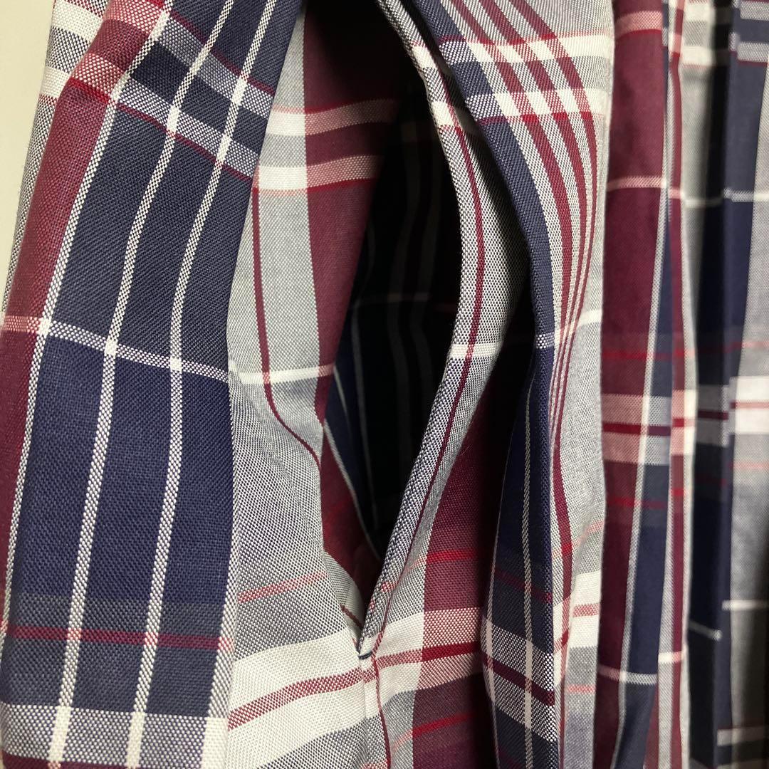 ま*様 DRAWER（ドゥロワー）　チェックギャザースカート レッド ネイビー
