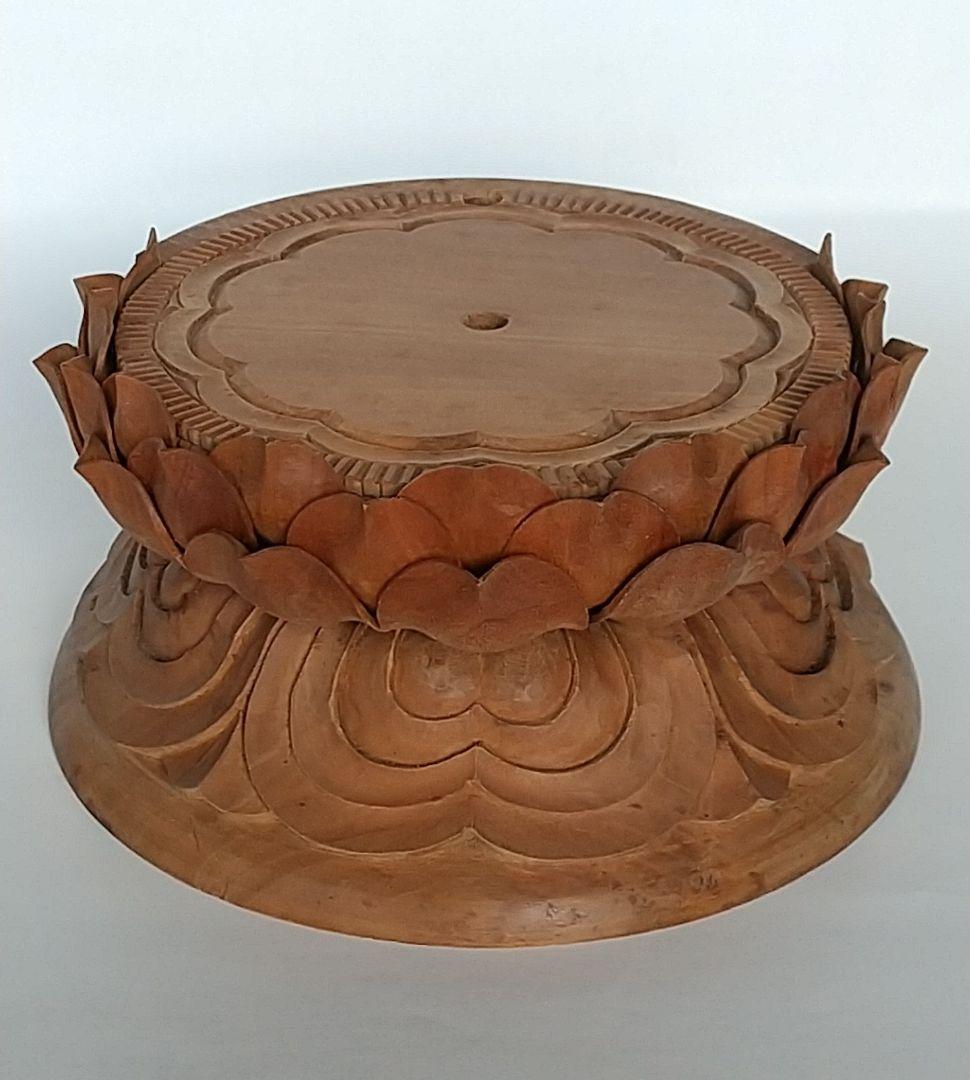 円台座のみ #490 ◆白檀 木彫 仏像