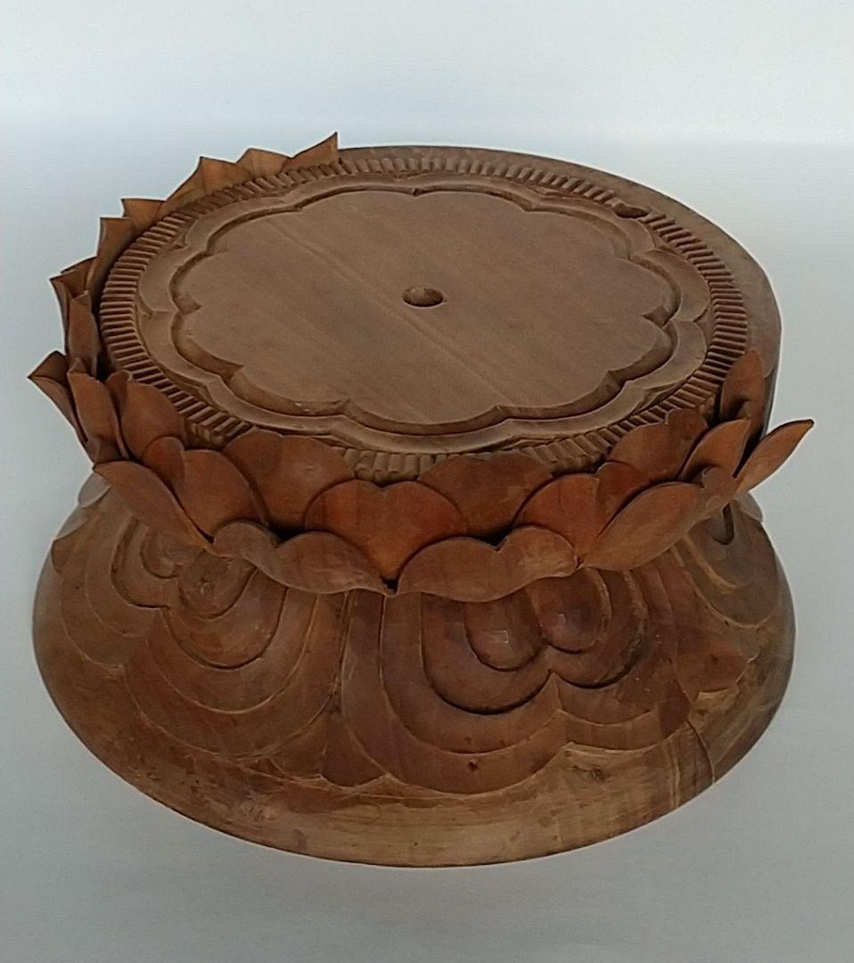 円台座のみ #490 ◆白檀 木彫 仏像