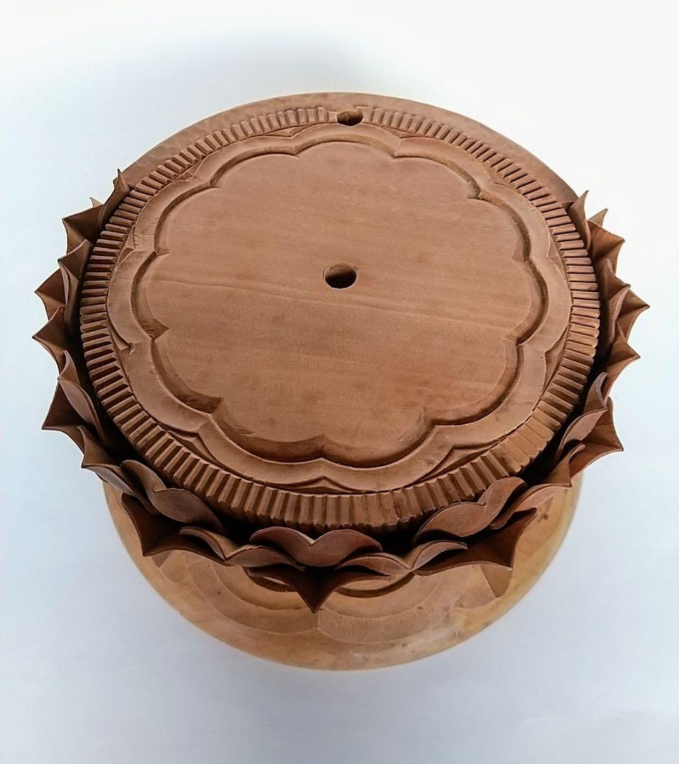 円台座のみ #490 ◆白檀 木彫 仏像