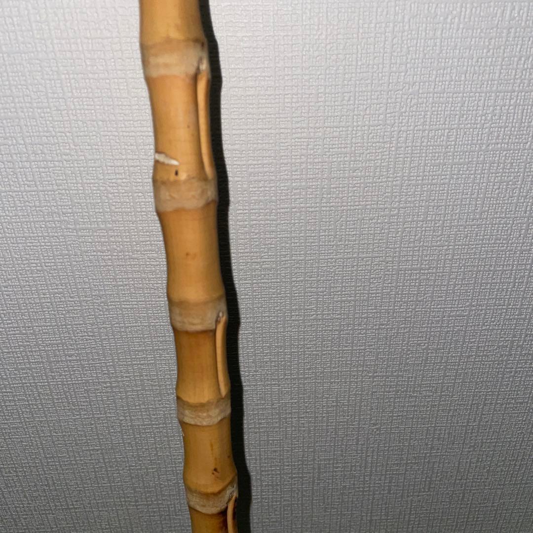 根鞭　ステッキ　竹　杖　アンティーク　ねぶち　曲がり竹