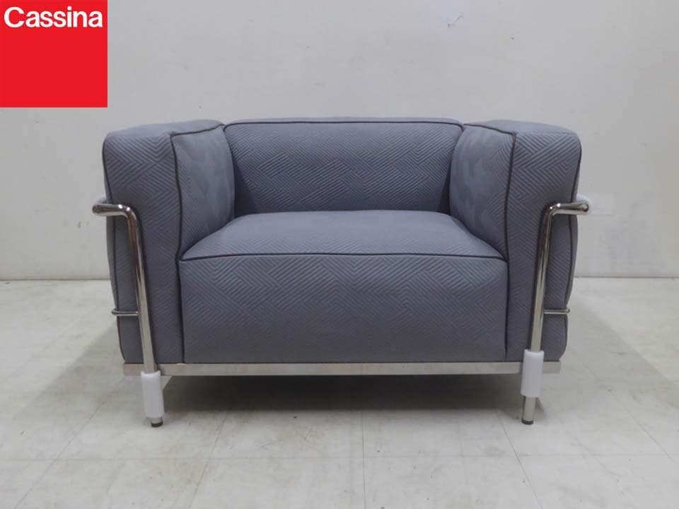 新品未使用品 正規品■Cassina■定価130万円 LC3 3 １Pソファ-2