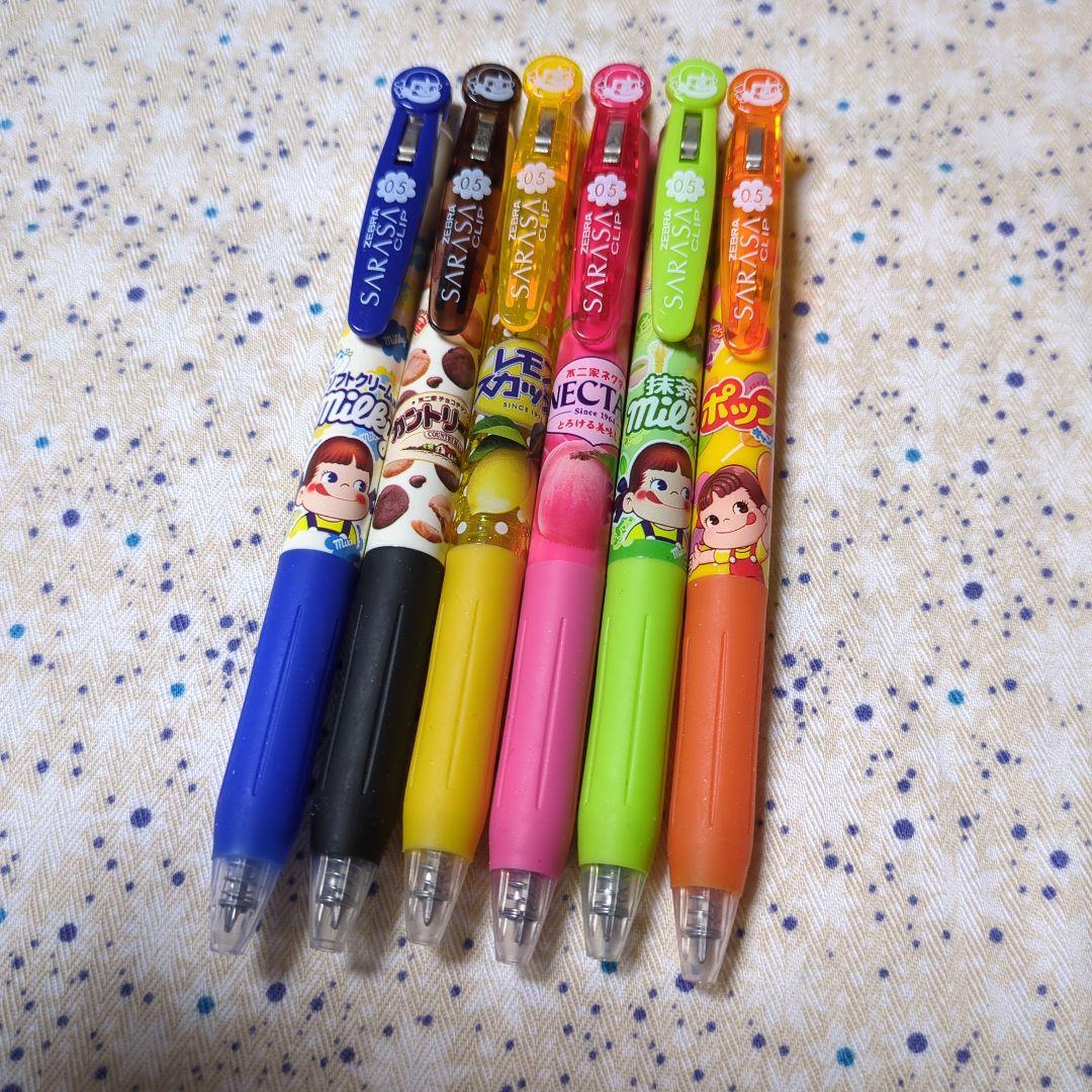 中古☆ZEBRA☆SARASA☆サラサクリップ☆不二家☆ペコちゃん☆筆記用具