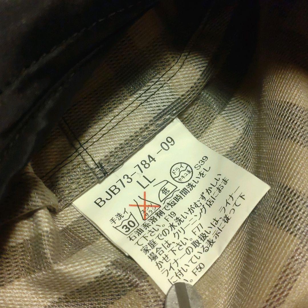 ✨極美品【BURBERRY】メンズ/ライナー付/トレンチコート/大きめ/XL/黒