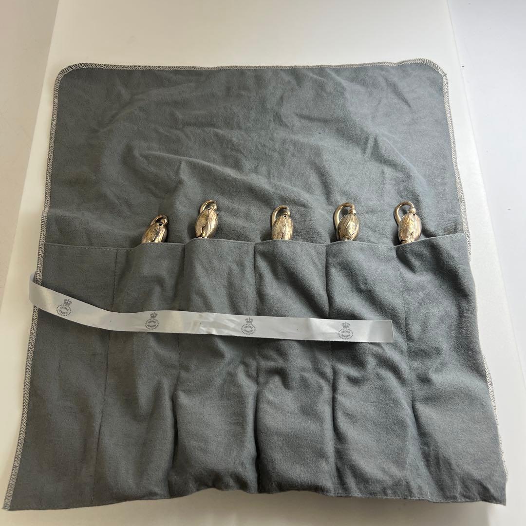 ジョージジェンセン　最高峰　ブロッサム　ディナースプーン　5本組　袋付　345g