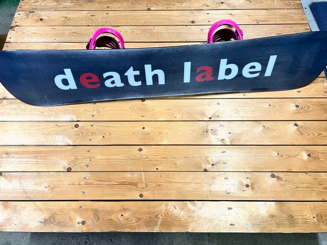 death label スノーボード ビンディング ピンク　板　3点セット