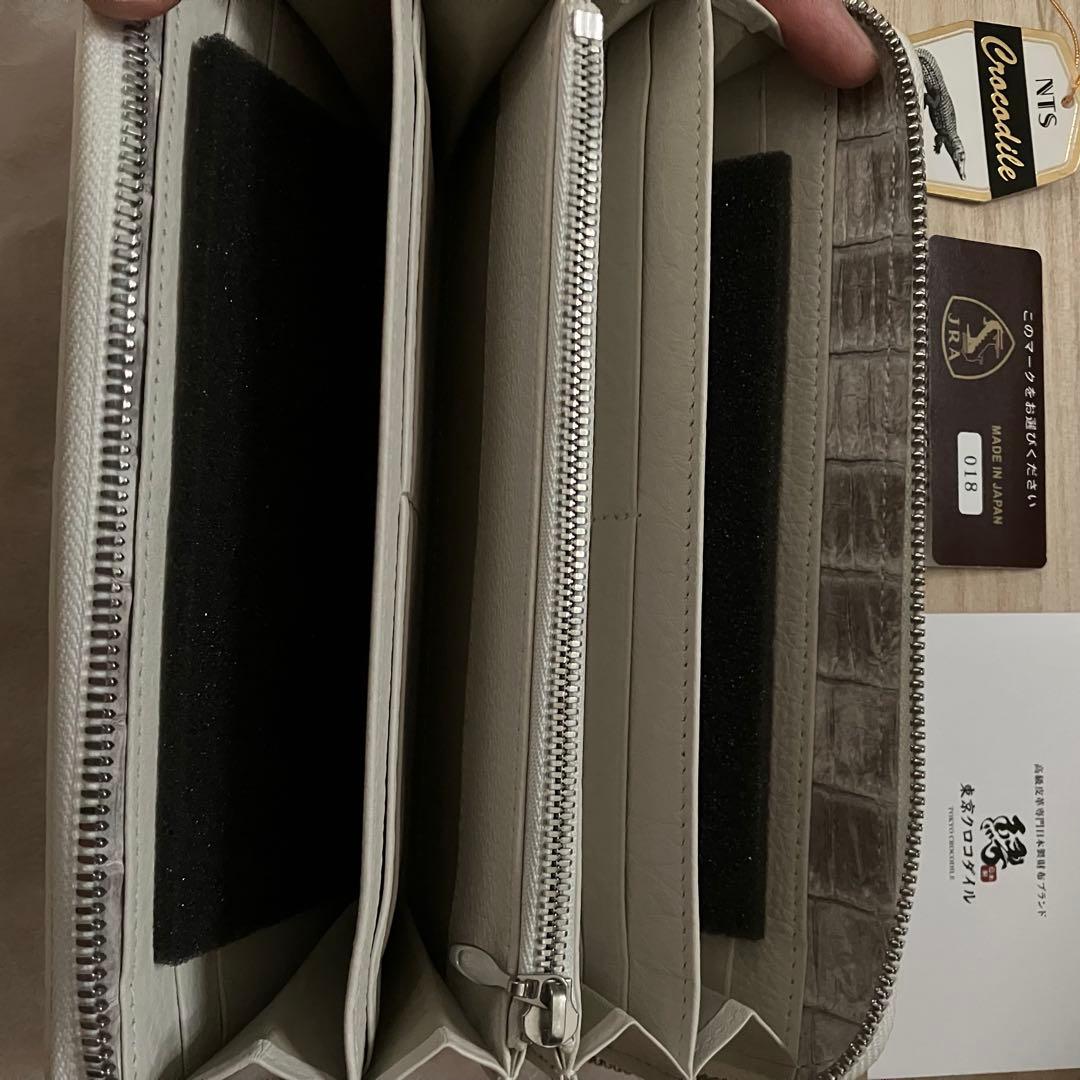TOKYO CROCODILE クロコダイル長財布 ホワイト
