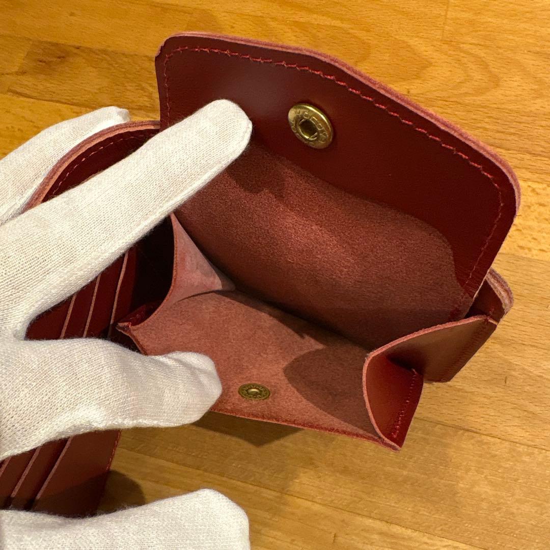 革蛸謹製　スクエアーショートウォレット　二つ折　財布　かわたこ　革財布