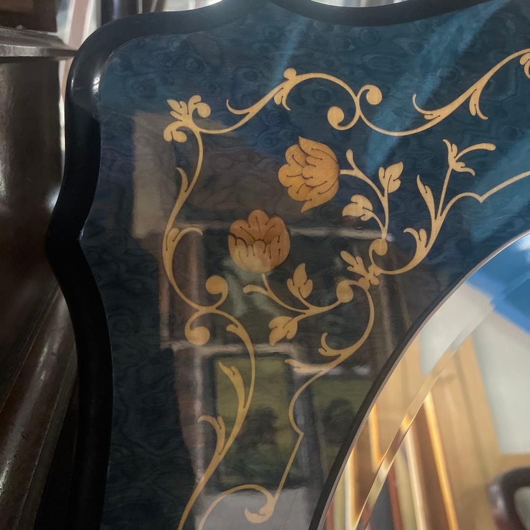 イタリア製 Demain 象嵌細工壁掛けミラー