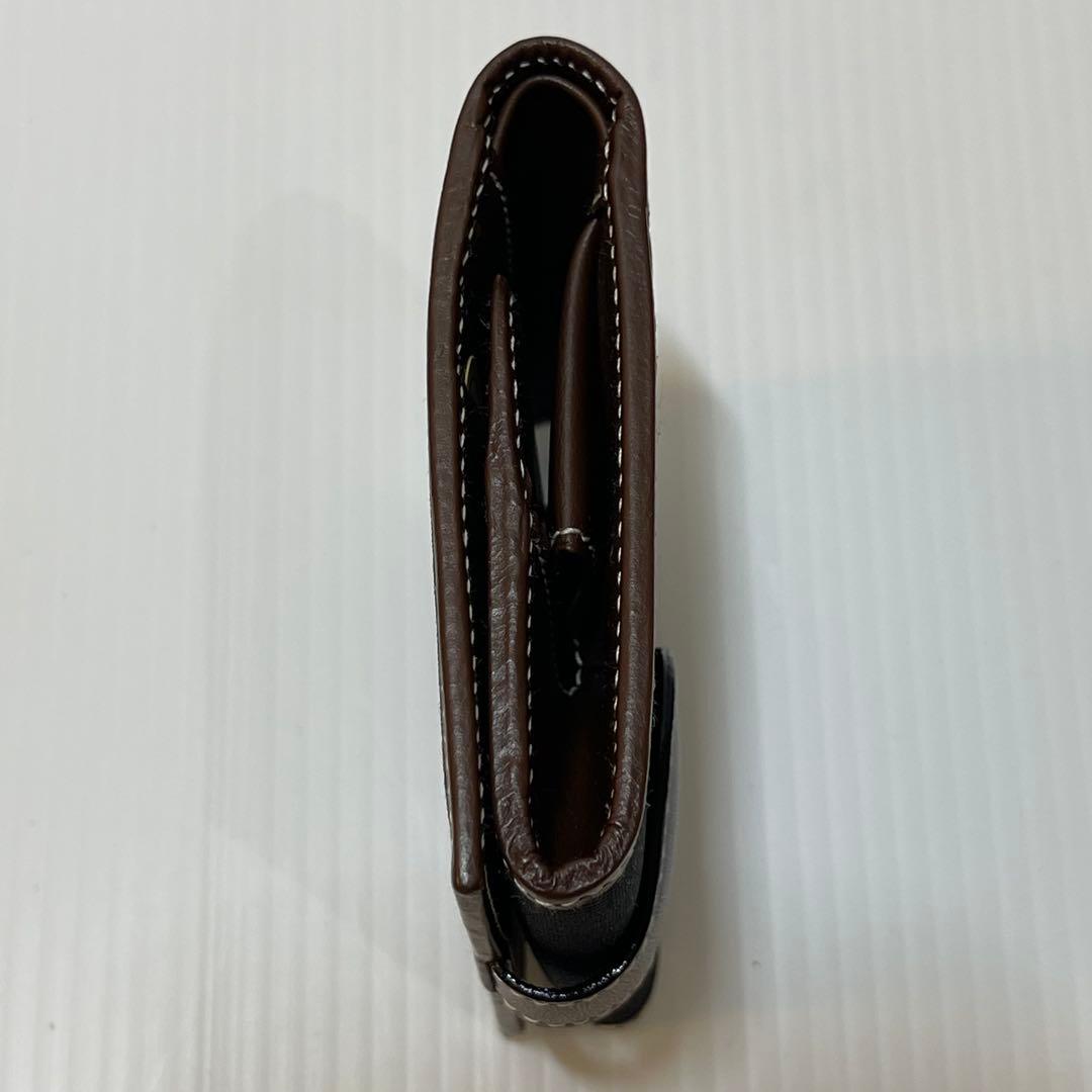 新品未使用【ハンティングワールド】折り財布 レザーキャンバス BOX型小銭入れ