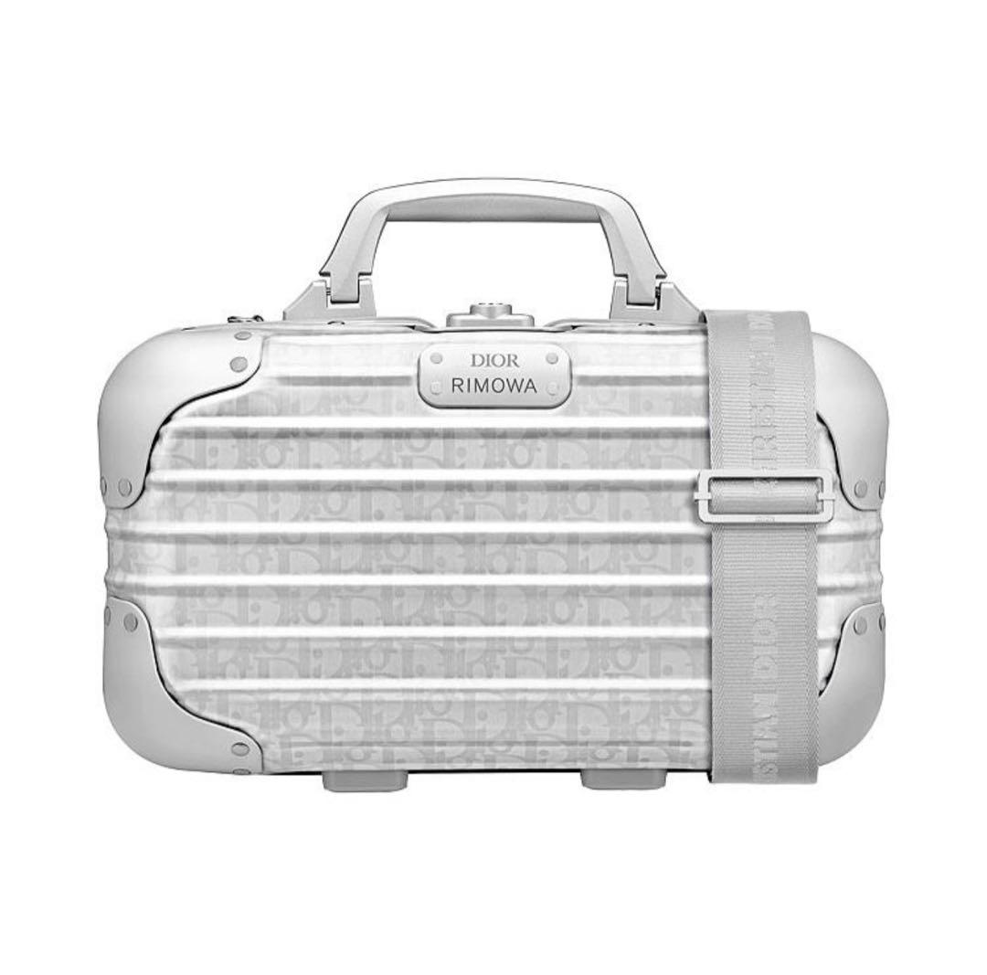 ディオールレア 限定版 x リモワ キャリーオンケース銀オブリークアルミニウム