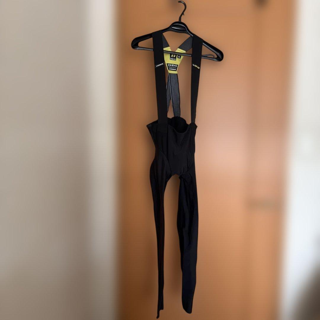 ASSOS XL ビブショーツ春秋用裏起毛黒XL