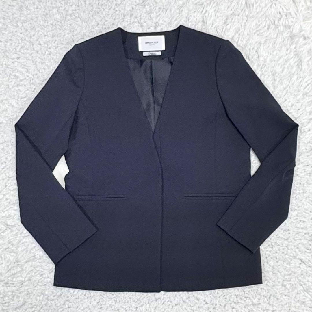 OPAQUE.CLIP Carremanノーカラー パンツ セットアップ L