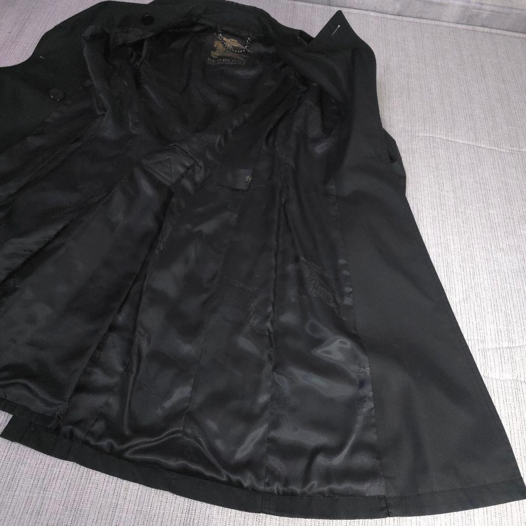バーバリー　BURBERRY　トレンチコート　ブラック　Aライン