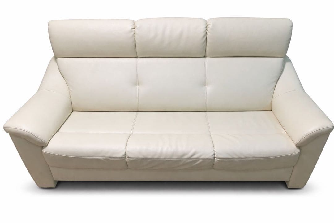 ３人掛けソファ　アイボリー　東京インテリア