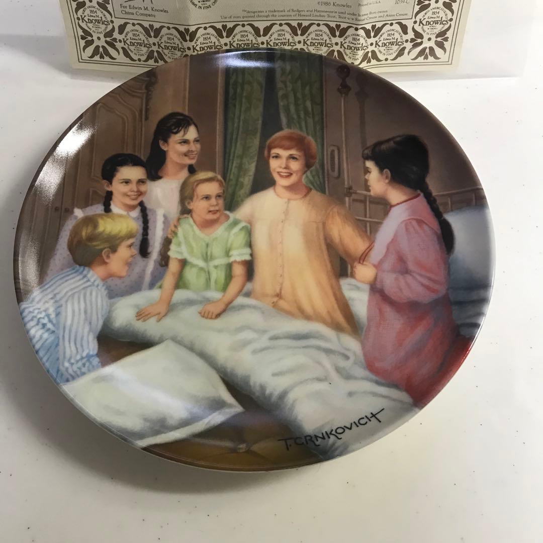 アメリカンアンティーク　米国ノールズ製絵皿サウンドオブミュージック　５枚セット