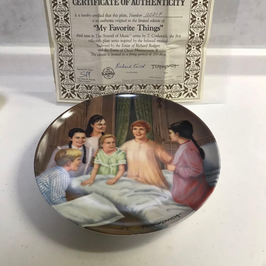アメリカンアンティーク　米国ノールズ製絵皿サウンドオブミュージック　５枚セット