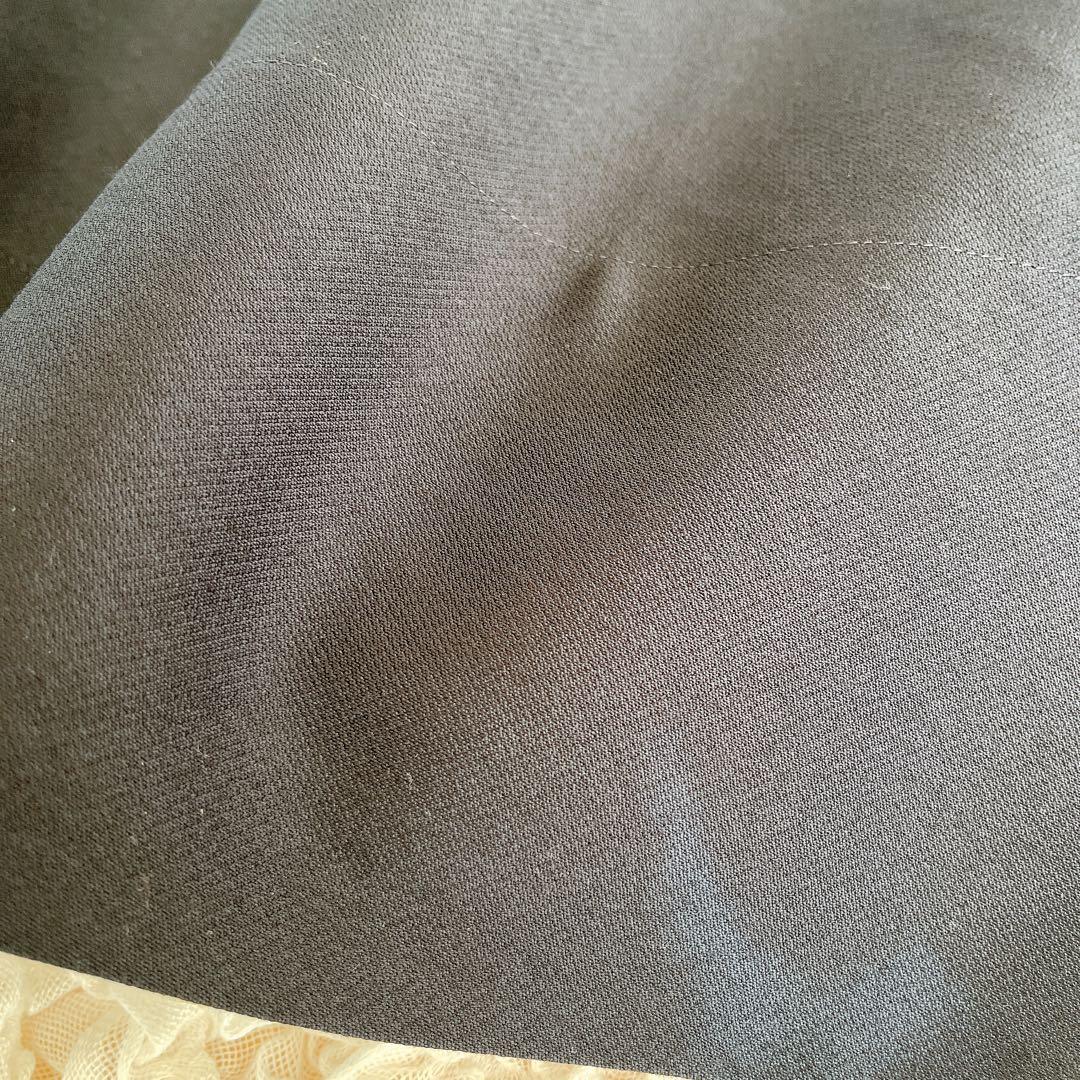 新品未使用 タグ付 ebure クリアダブルクロス トラペーズスカート ロング