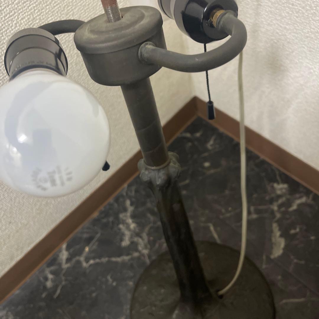 アンティーク　ステンドグラスランプ ハンドメイド