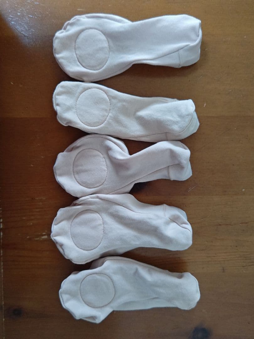 パンプス中敷きベージュストレッチソックス5足セット