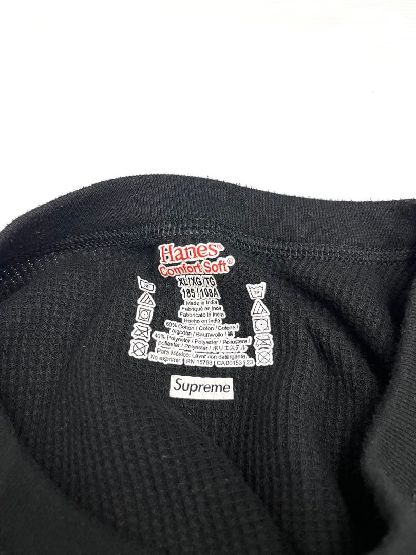 Supreme シュプリーム Hanes ボーンズ サーマル カットソー XL