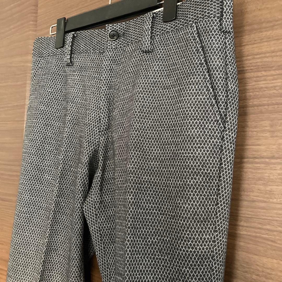 【超美品】Callaway ゴルフパンツ 裏起毛 ストレッチ ダイヤ柄 L 秋冬