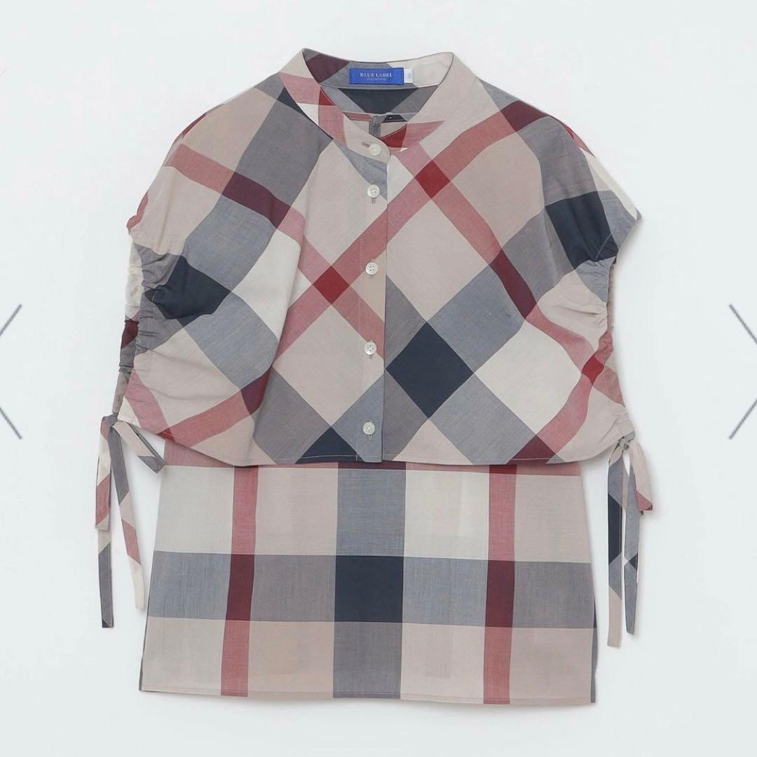 【新品】ブルーレーベル クレストブリッジチェッククールドライブラウス