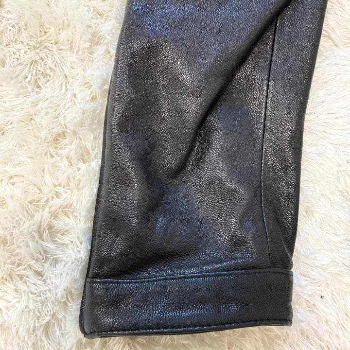 【XLサイズ】ビューティー&ユース ユナイテッドアローズ】レザージャケット・黒