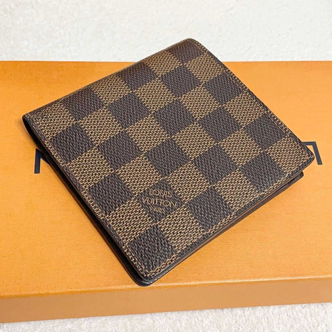 ルイヴィトン ダミエ　ポルトフォイユ マルコ　二つ折り財布
