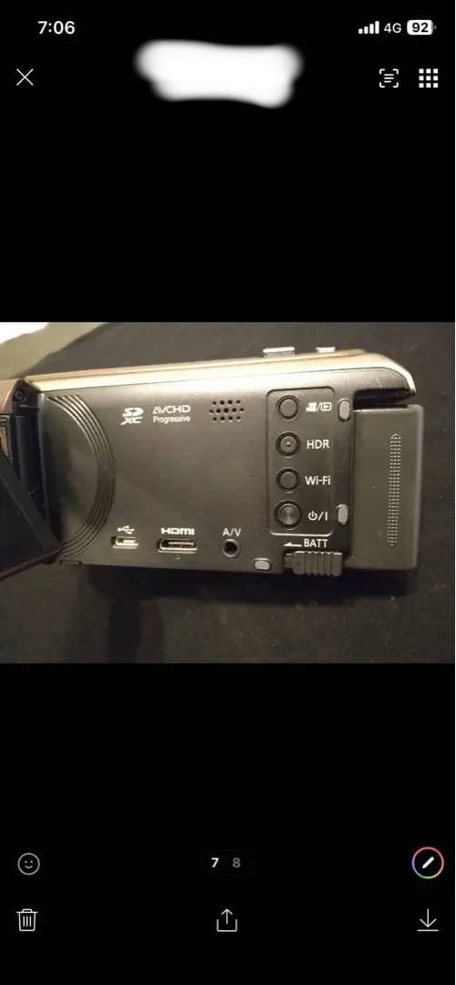 ビデオカメラ　Panasonic HC-W580M