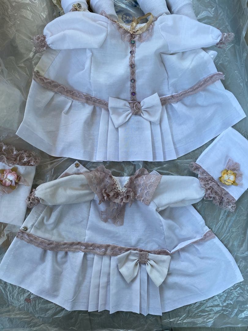 2体セット、 アーモンド　マルセル　アンティーク　ビスクドール