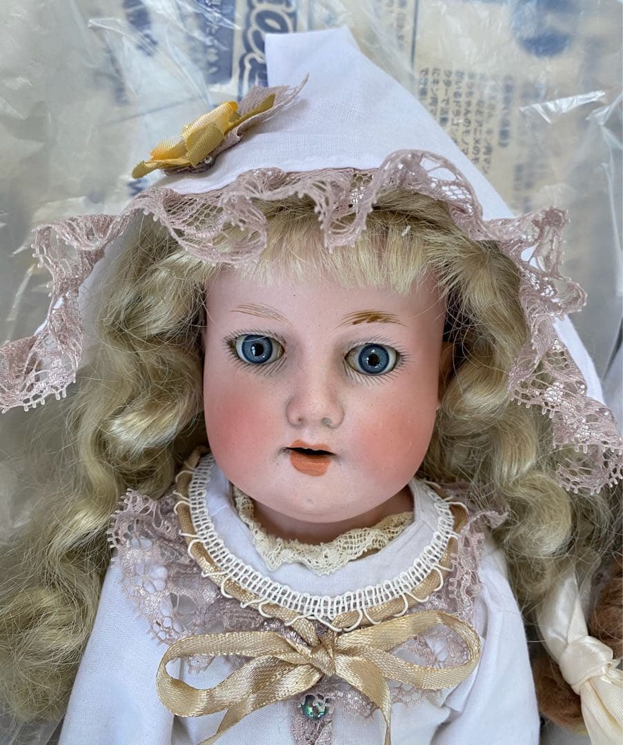 2体セット、 アーモンド　マルセル　アンティーク　ビスクドール